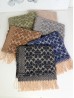 Cashmere Feeling Double C Scarf with Fringes